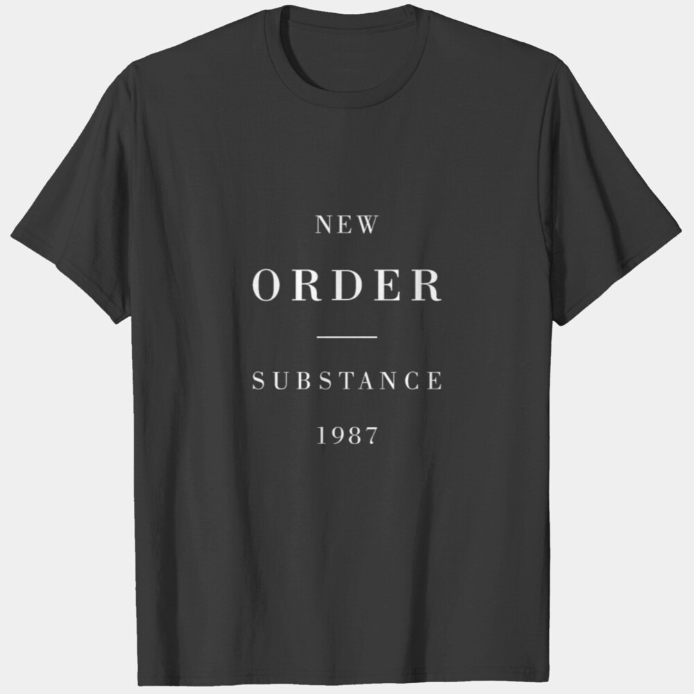 New Order Substance T-shirt, Hip Hop Graphics T-shirt